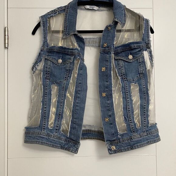 LIU-JO/Size M-L/Denim Vest/Worn once - Picture 11 of 11
